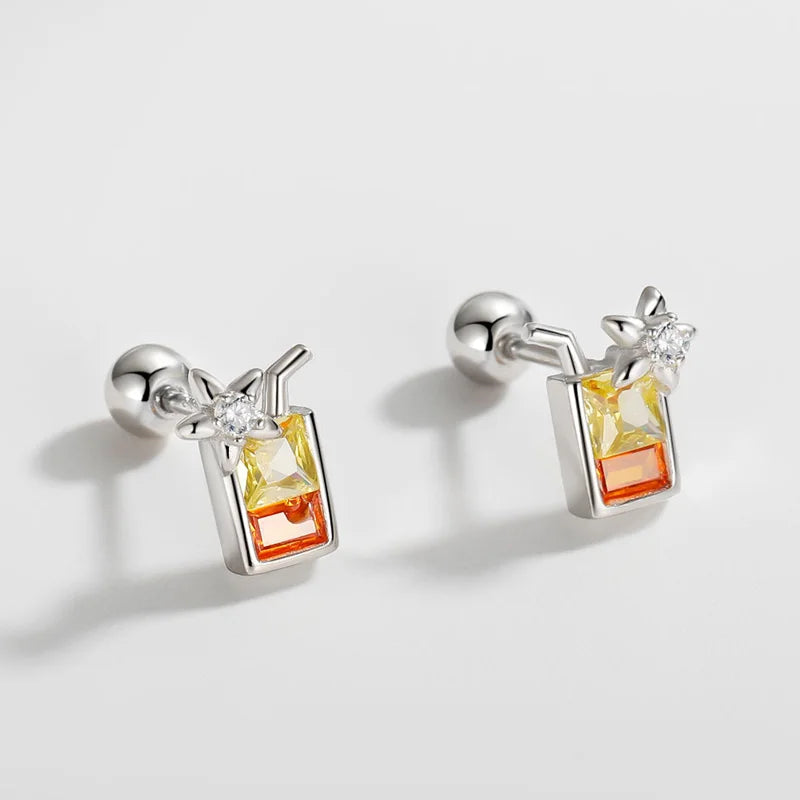 Heart Star Zircon Earrings DS4061