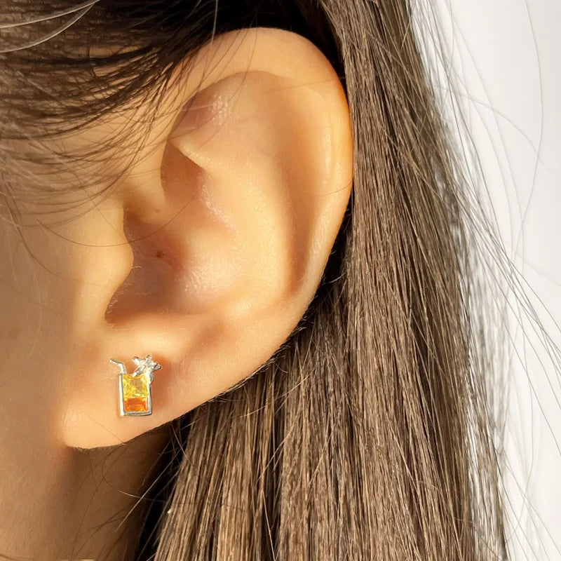 Heart Star Zircon Earrings DS4061