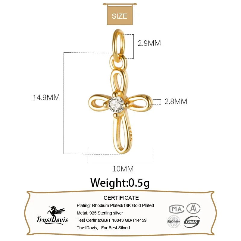 Cross Pendant Handmade DIY Accessories HY561