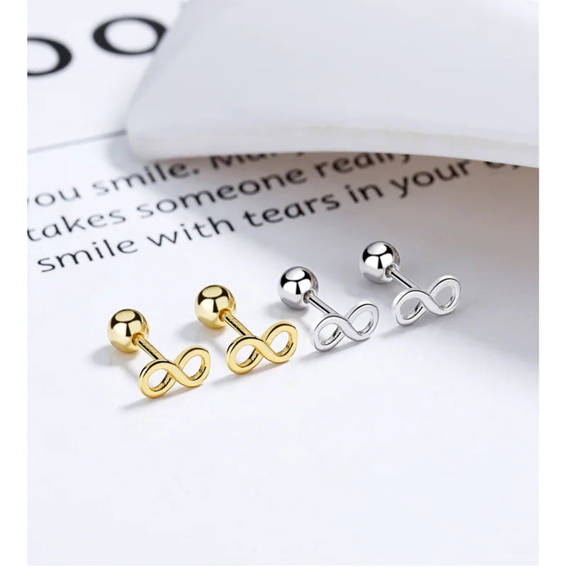 Infinite Bead Screw Stud Earrings DA2839