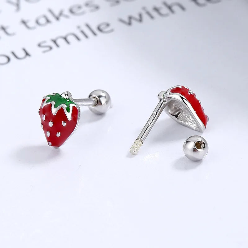 Lovely Strawberry Stud Earrings DS3450