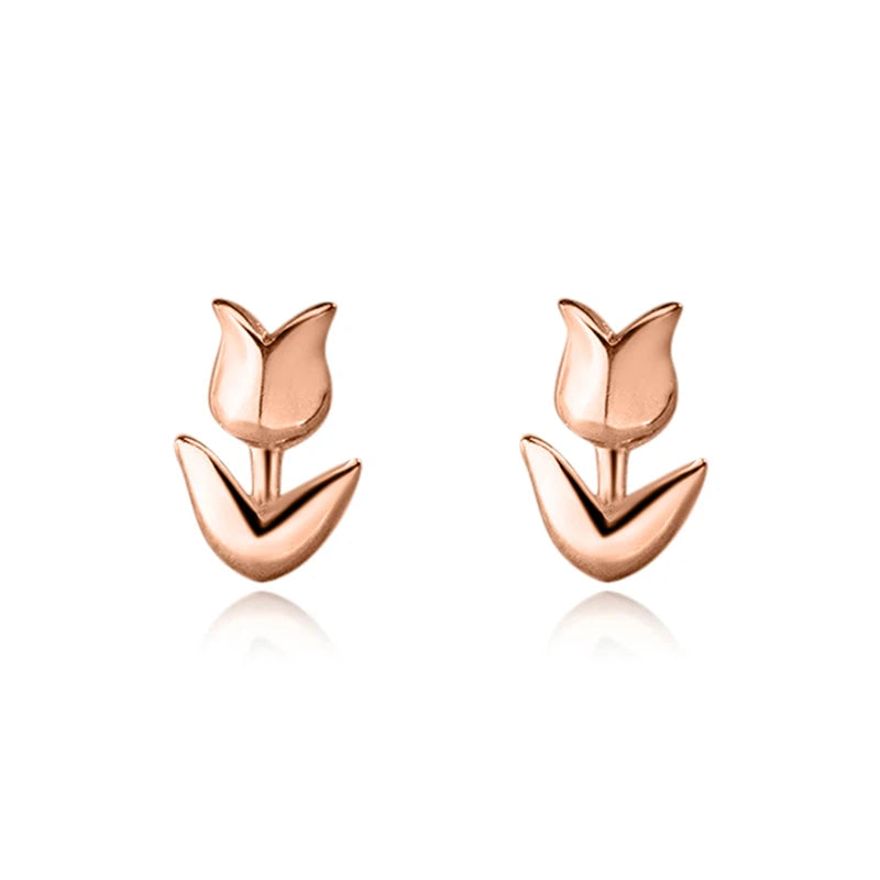 Minimalist Tulip Screw Stud Earrings DS4650