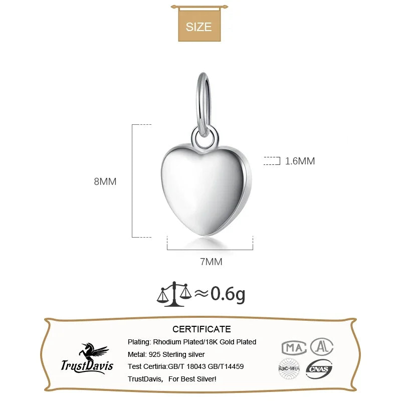DIY Necklace Bracelet Romantic Heart Accessories Jewelry HY725