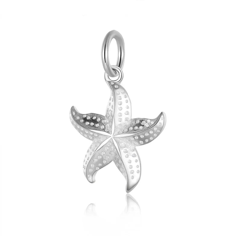 Personality Fashion Sweet 3D Starfish Charm Pendant DZ27