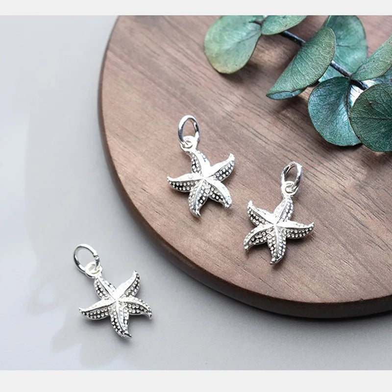 Personality Fashion Sweet 3D Starfish Charm Pendant DZ27