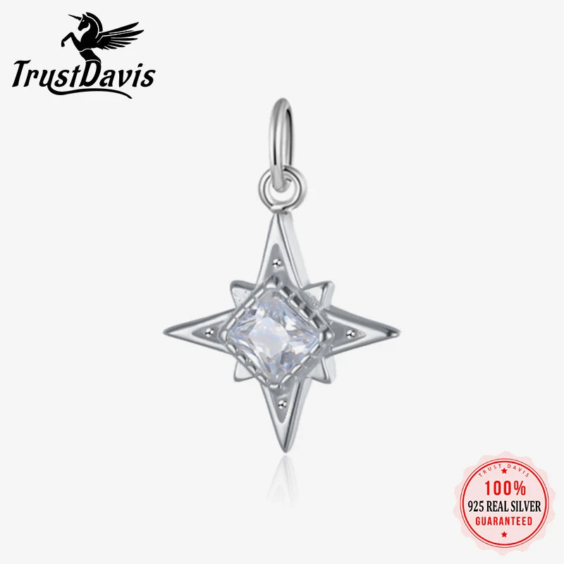 Personality Fashion Sweet Star CZ Charm Pendant Handmade DIY Accessories DZ409