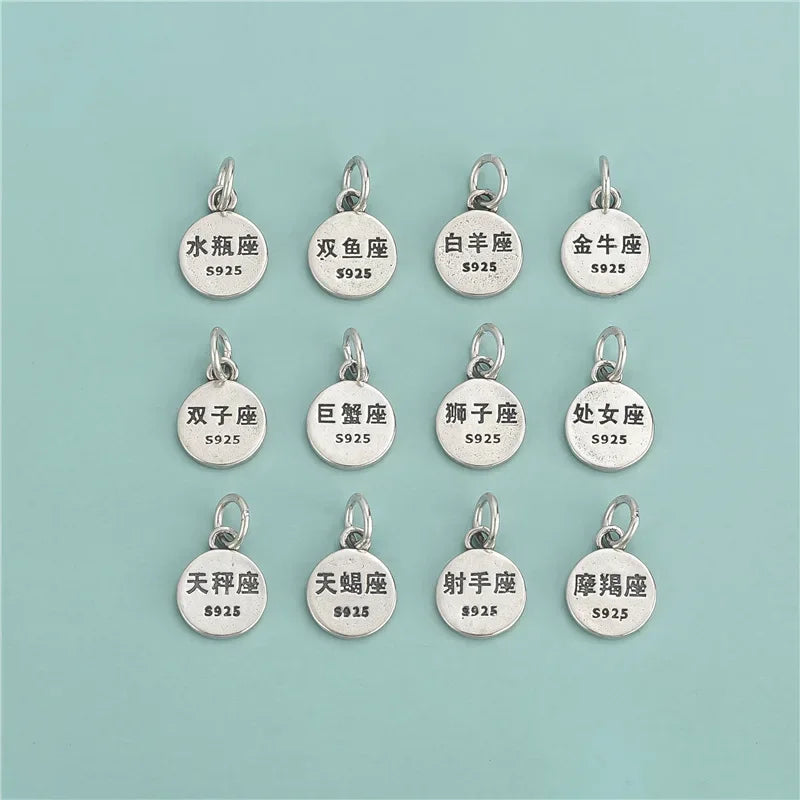 12 Constellation Pendant DIY Necklace Bracelet Accessories DZ631