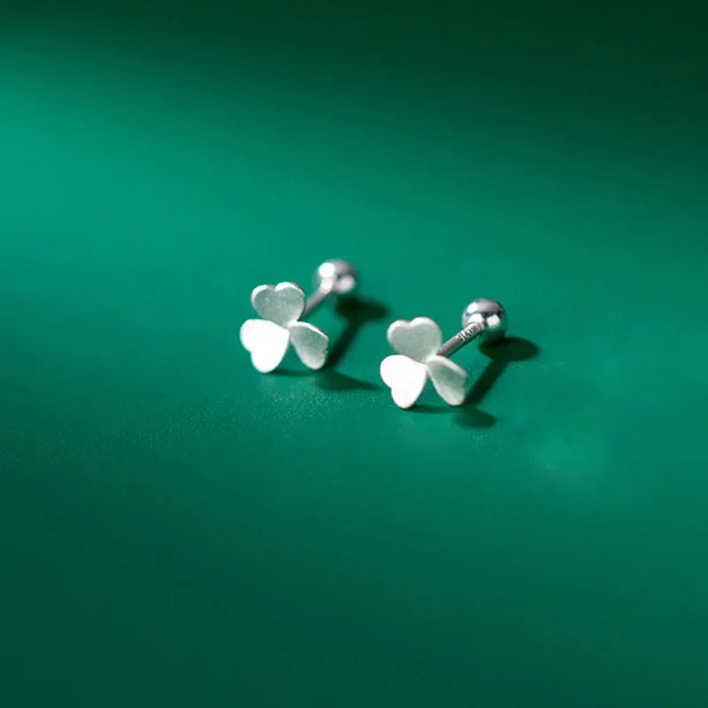 Clover Screw Stud Earrings DB433