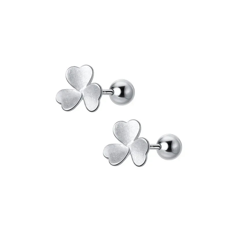 Clover Screw Stud Earrings DB433