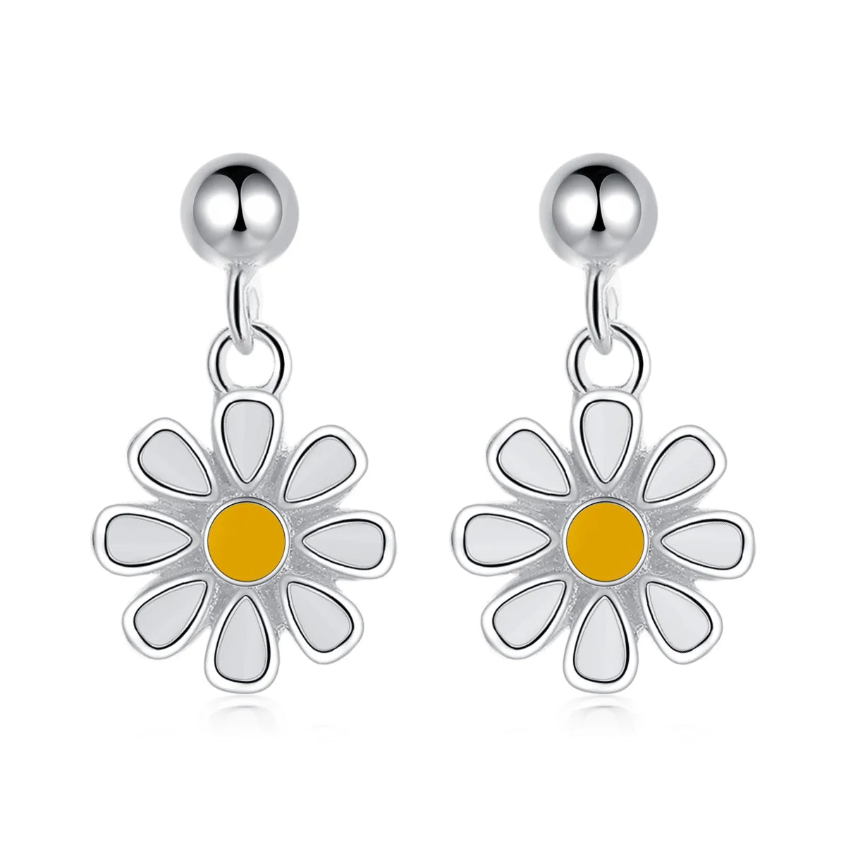 Sun Flower Screw Beads Stud Earrings DB1431