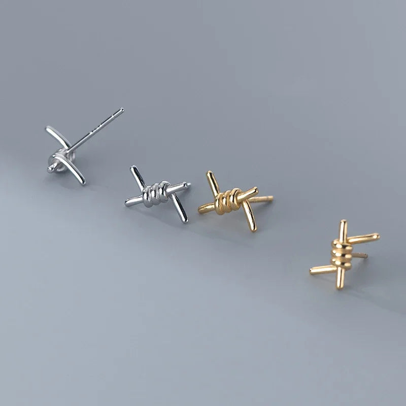 Sweet Creative Line Spring Stud Earrings DA2920