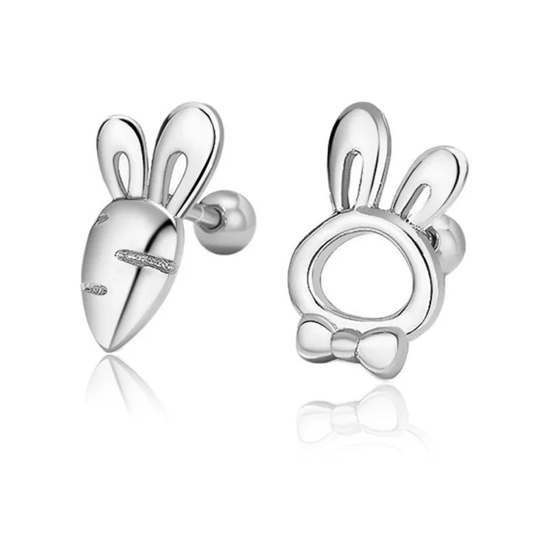 Sweet Rabbit Radish Screw Stud Earrings DG0160