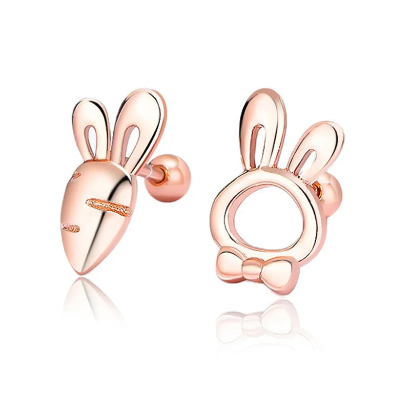 Sweet Rabbit Radish Screw Stud Earrings DG0160