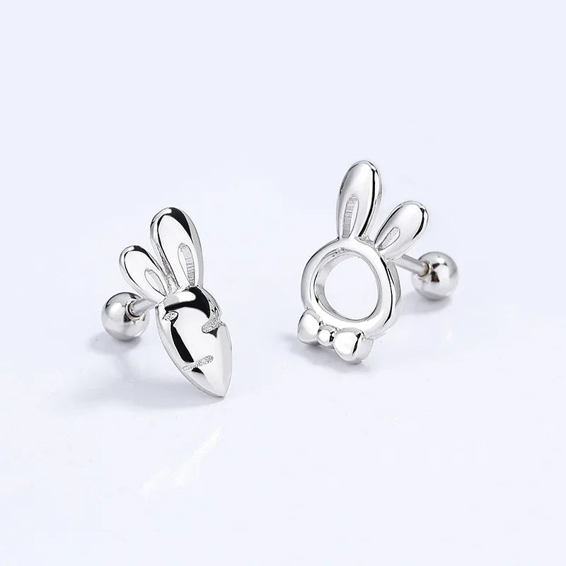 Sweet Rabbit Radish Screw Stud Earrings DG0160