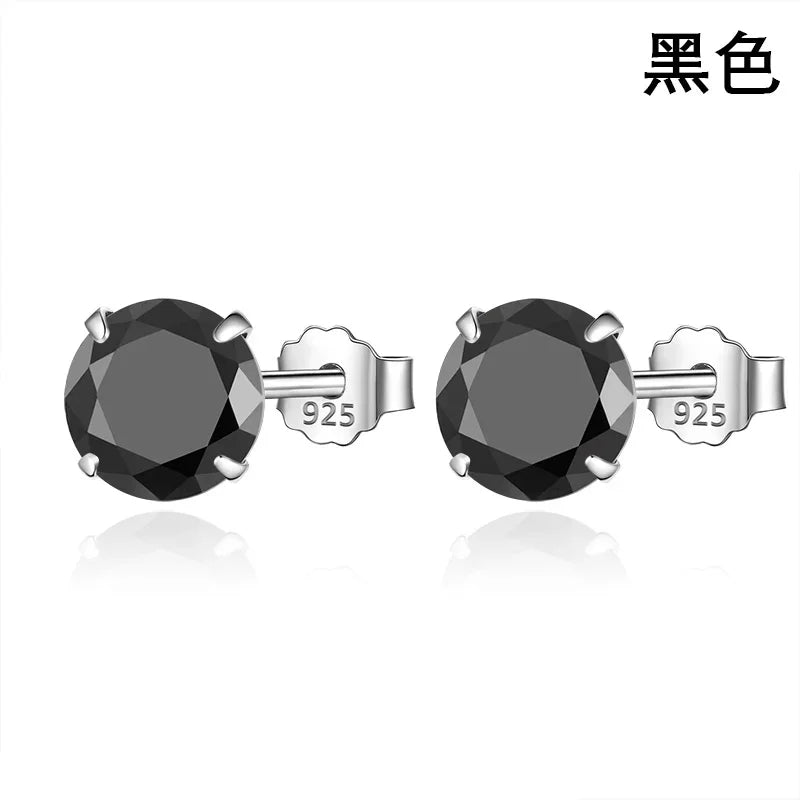 Sweet Round Zircon Colorful Earrings DS4084