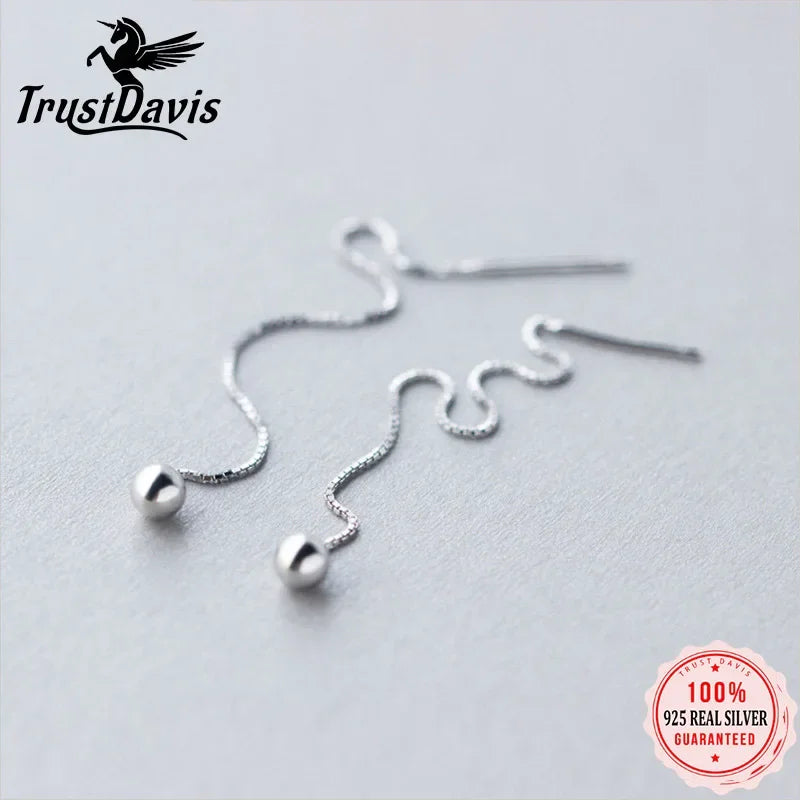 Drop Solid Beads Ear Line Linked Stick DS1277