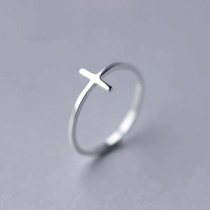 Fashion Simple Cross Cocktail Adjustable Ring DS221