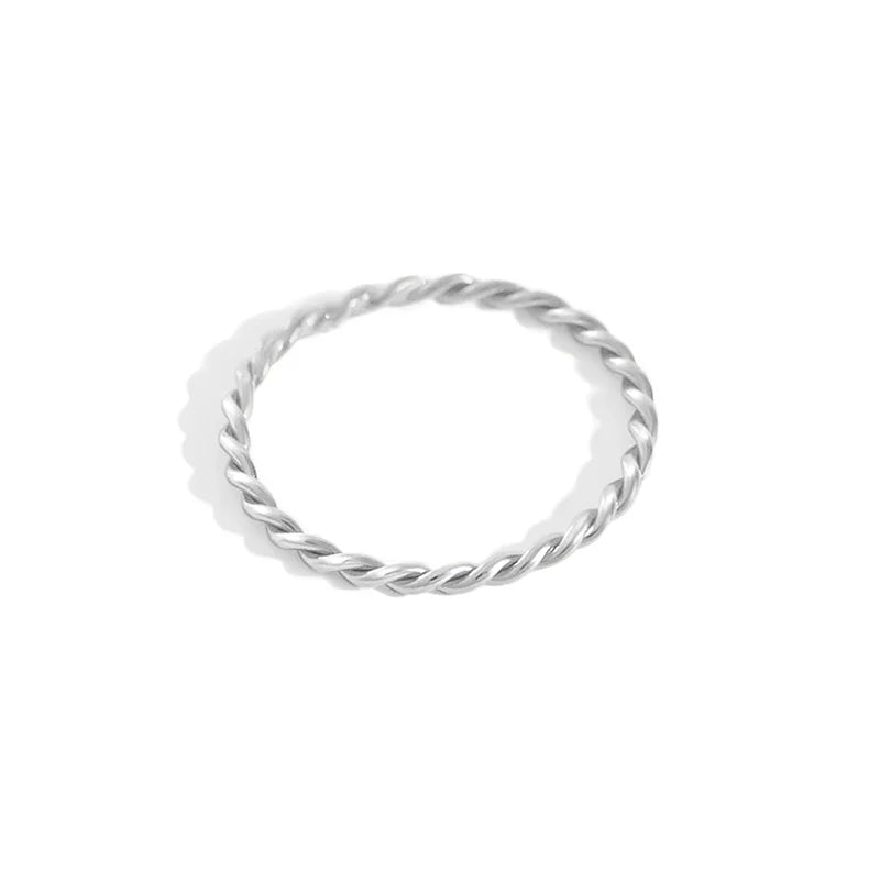 Minimalist Fashion INS Twist Finger Ring DA145