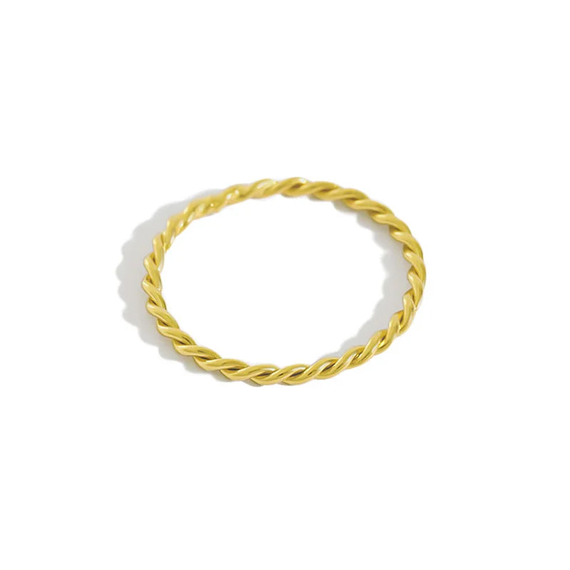 Minimalist Fashion INS Twist Finger Ring DA145