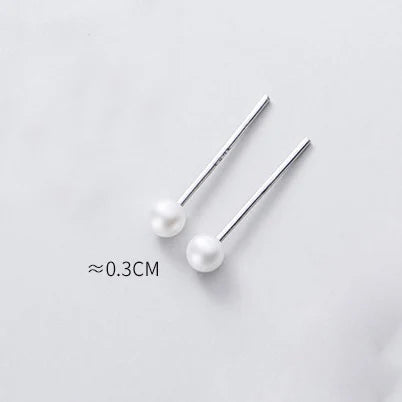 Fashion Simple MIni Pearl Charm Stud Earrings DA1511