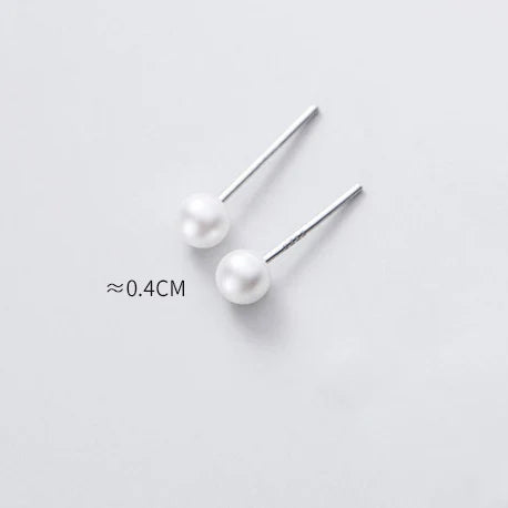 Fashion Simple MIni Pearl Charm Stud Earrings DA1511