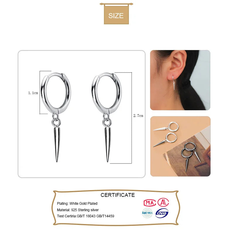 Cute Sweet Small Stick Hoop Earrings DA472