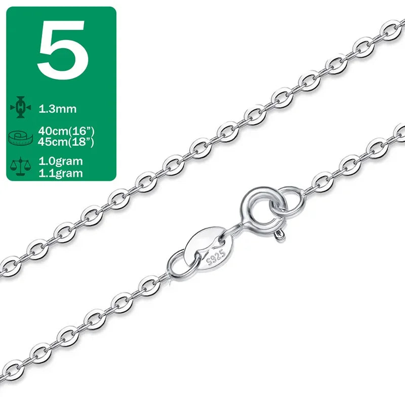 Water-wave Snake Box Chain For Woman 40cm/45cm 0.7/0.8mm Chain Necklace DC06