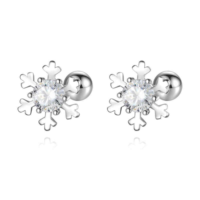 Winter Gift Snowflakes Stud Earrings DS4362