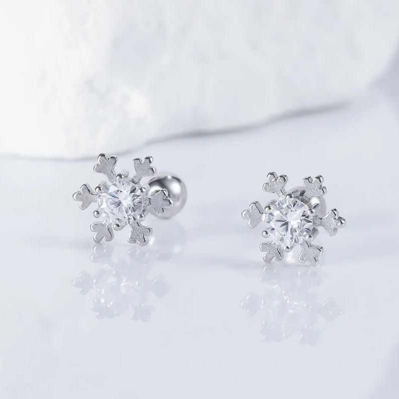 Winter Gift Snowflakes Stud Earrings DS4362