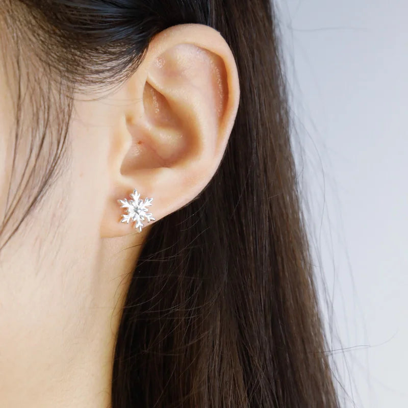 Winter Gift Snowflakes Stud Earrings DS4362