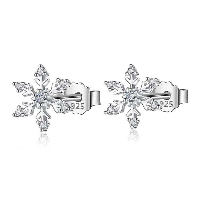 Winter Gift Snowflakes Stud Earrings DS4362