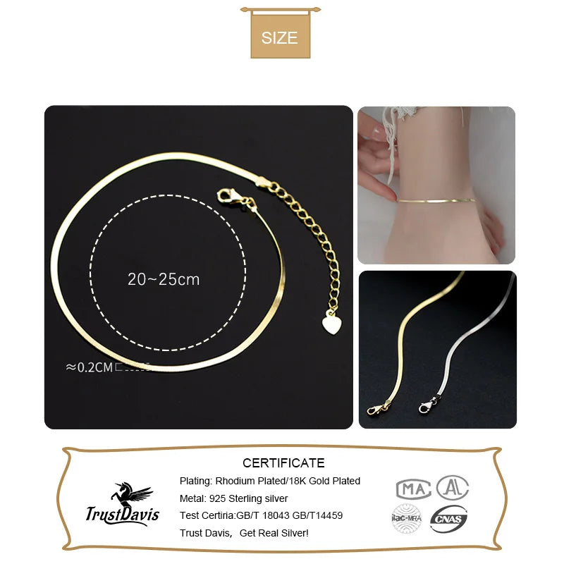 Sweet Snake Chain Anklets DA2801