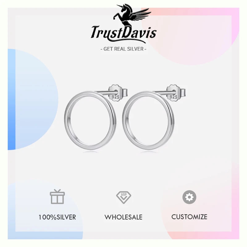 Sweet Hollow Round Stud Earrings DA1093