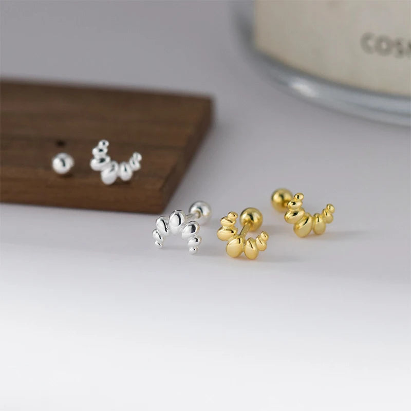 Minimalist Mini Croissant Stud Earrings DA3224
