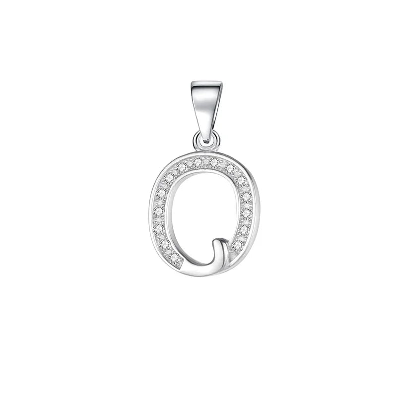 26 Letter Shiny CZ Pendant DIY Accessories DA1990