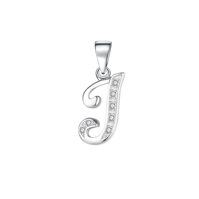 26 Letter Shiny CZ Pendant DIY Accessories DA1990