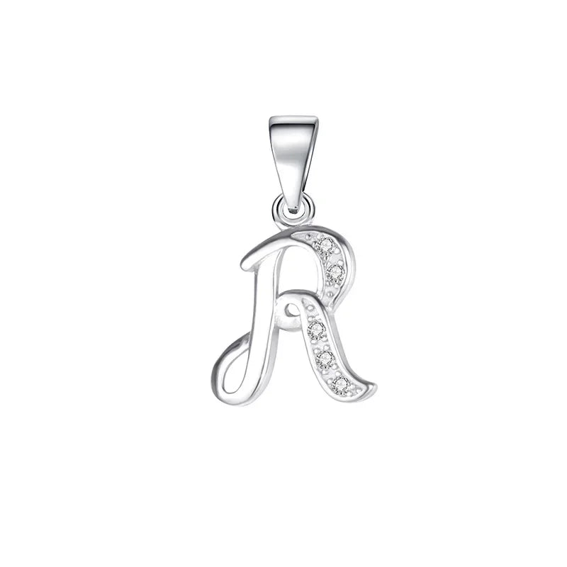 26 Letter Shiny CZ Pendant DIY Accessories DA1990