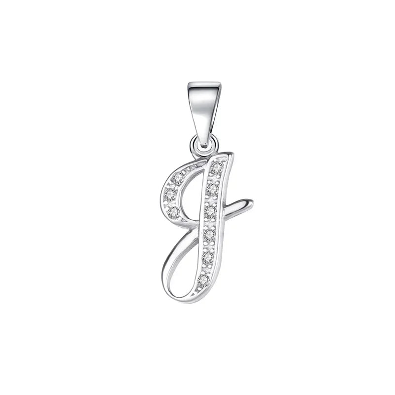 26 Letter Shiny CZ Pendant DIY Accessories DA1990