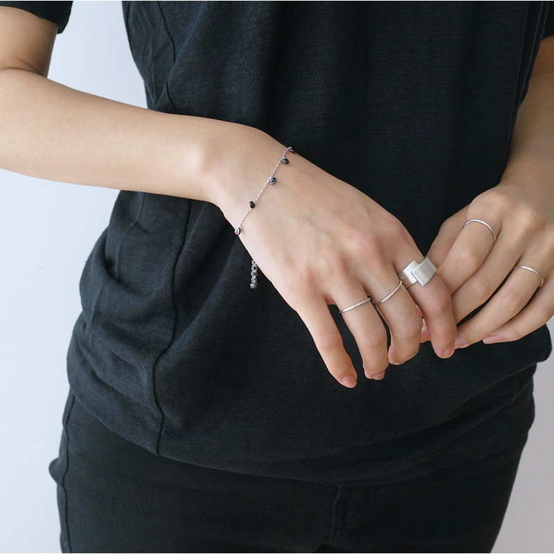 TrustDavis Real 925 Sterling Silver Korean Minimalist Brushed Open Ring for Women Girls Fine Jewelry Gift DS4780