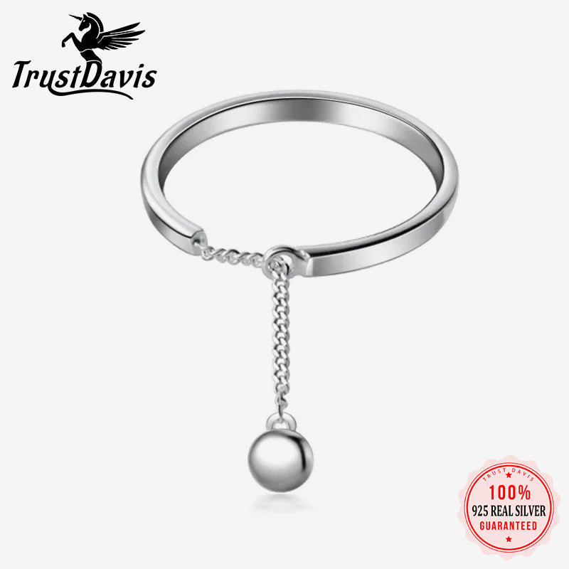 Beads Chain Open Finger Ring DS1891