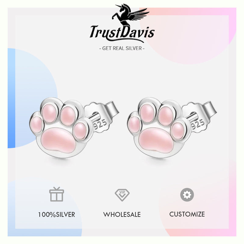 Animal Earring Sweet Cute Cat Stud Earrings DS3761