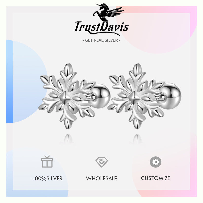 Winter Gift Snowflakes Stud Earrings DS4362