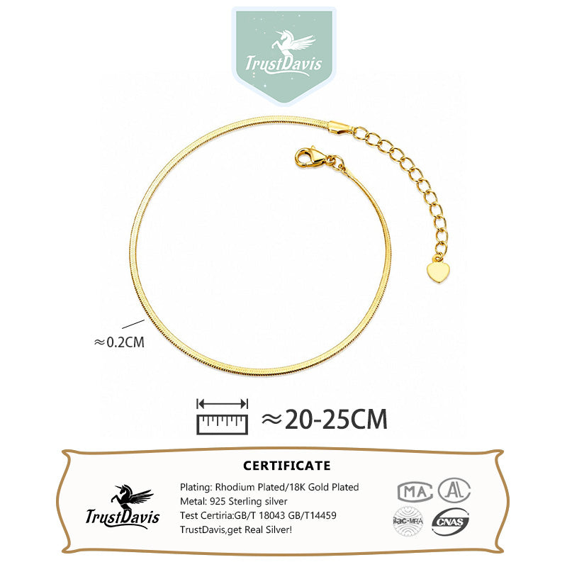 Sweet Snake Chain Anklets DA2801