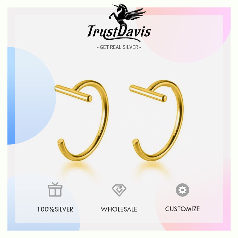 Fashion Casual Stick Hook Stud Earrings DA180