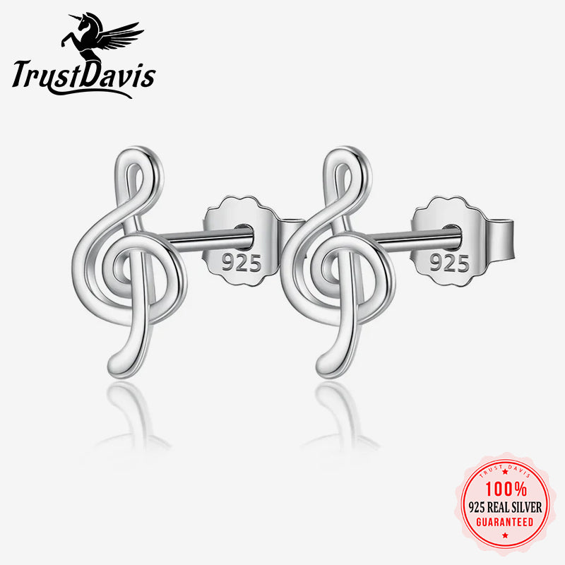 Fashion Cute Tiny Music Notation Stud Earring DS111