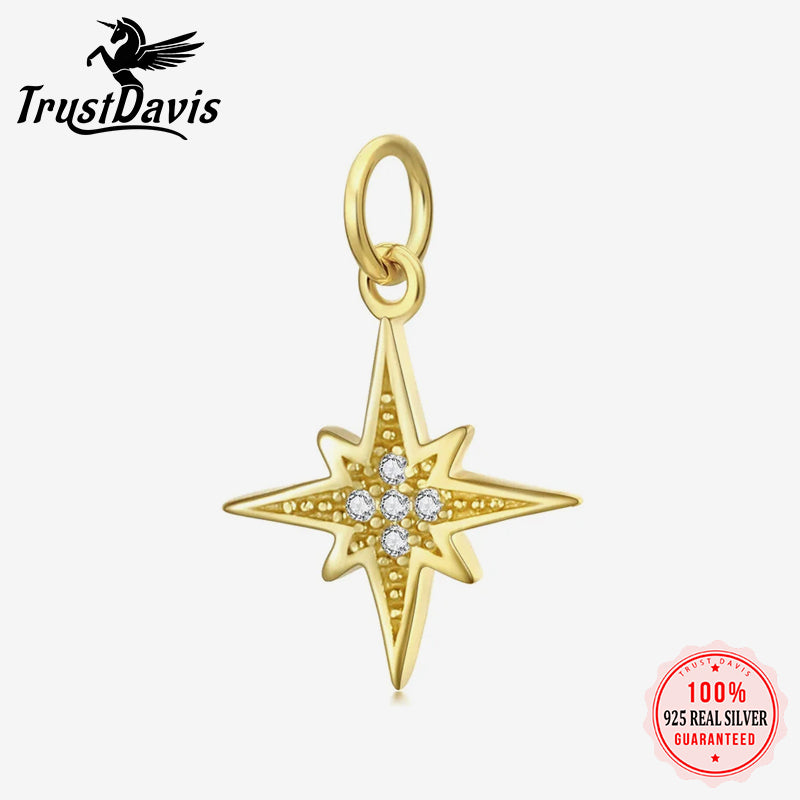 Sweet Star Dazzling CZ Charm Pendant DZ12