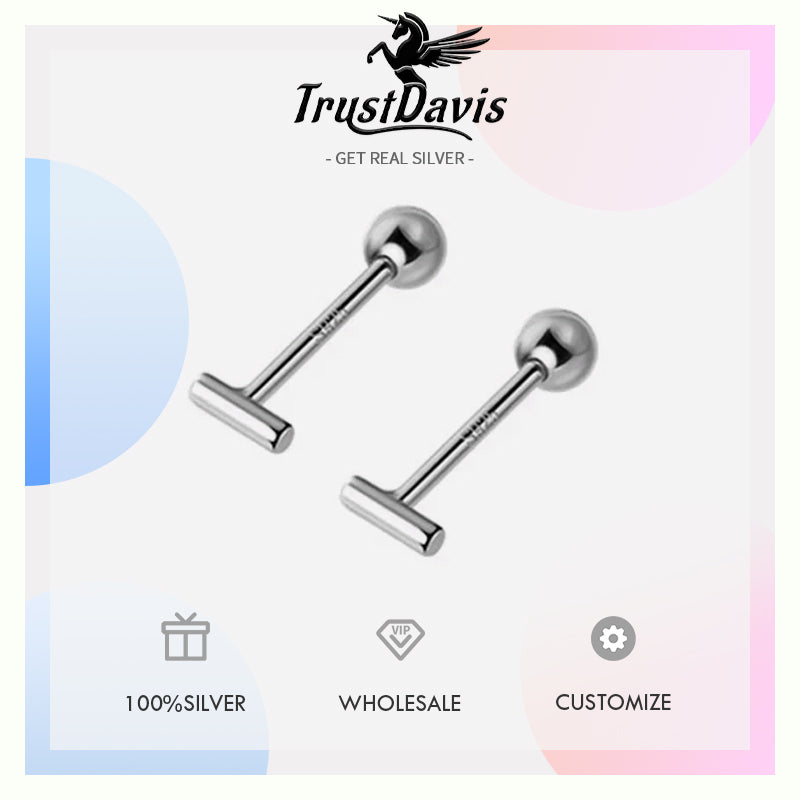 Minimalist Sticks Ch Raube Charm Ear Studs DA2103