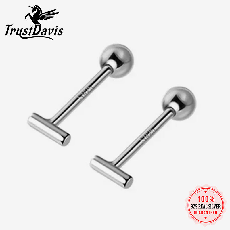 Minimalist Sticks Ch Raube Charm Ear Studs DA2103