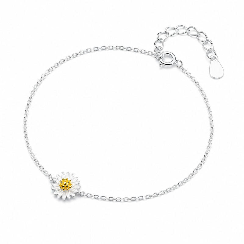 Trustdavis 925 Sterling Silver Chrysanthemum Earring  Necklace Bracelet  For Women Silver 925 Jewelry DA445