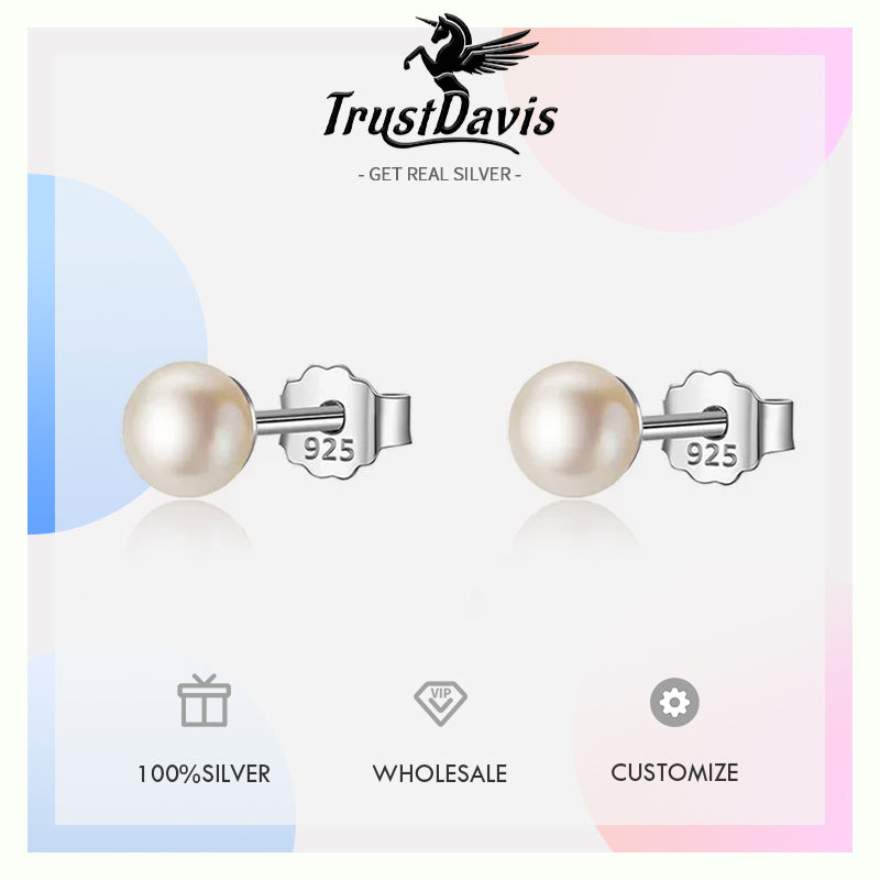 Sweet Freshwater Pearl Stud Earrings DA2989